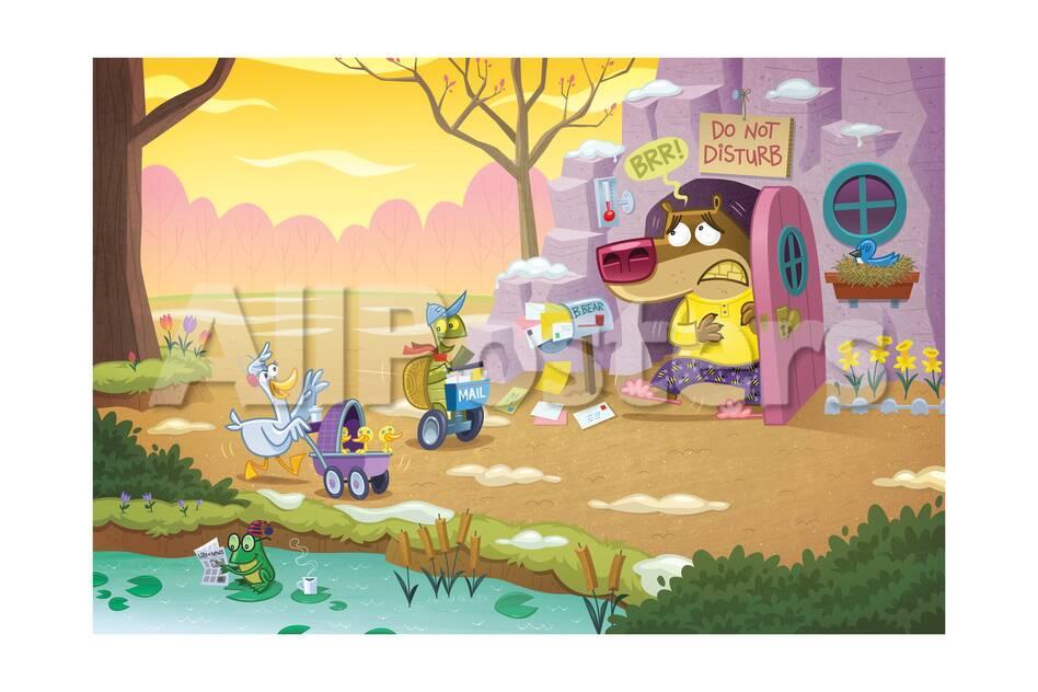 Turtle And Bear Cartoon