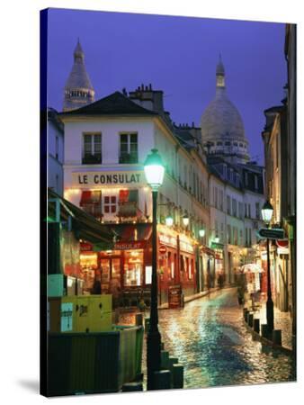 paris france montmartre rainy sacre dome coeur europe street gavin hellier posters