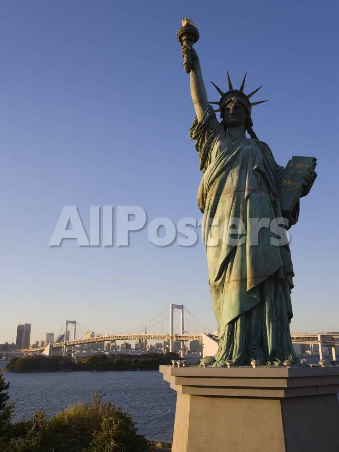 Replica Statue Of Liberty Tokyo Tower Rainbow Bridge Tokyo Bay Tokyo Japan Photographic Print Gavin Hellier Allposters Com Replica Statue Of Liberty Tokyo Tower Rainbow Bridge Tokyo Bay Tokyo Japan Photographic Print Gavin Hellier Allposters Com