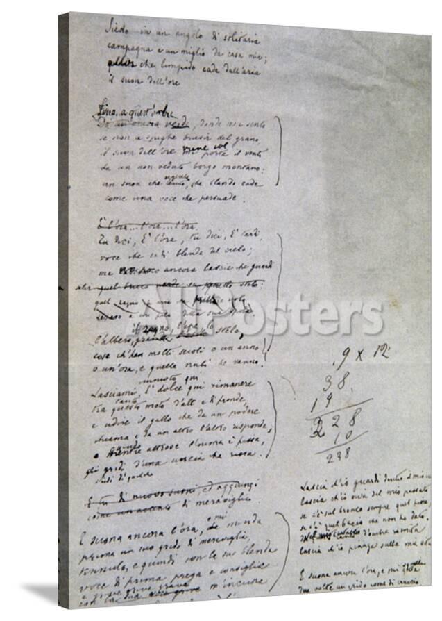 L Ora Di Barga Poem Giclee Print Giovanni Pascoli Allposters Com