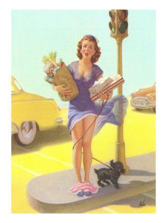 'Girl with Panties Falling Down' Photo - | AllPosters.com