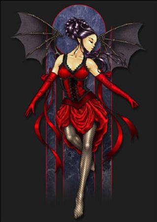 pics Gothic Fairy Artists gothic fairy red art poster print poster allposters com