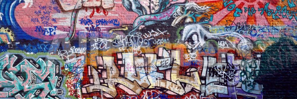 Graffiti On City Wall Photographic Print Allposters Com Graffiti On City Wall Photographic Print Allposters Com