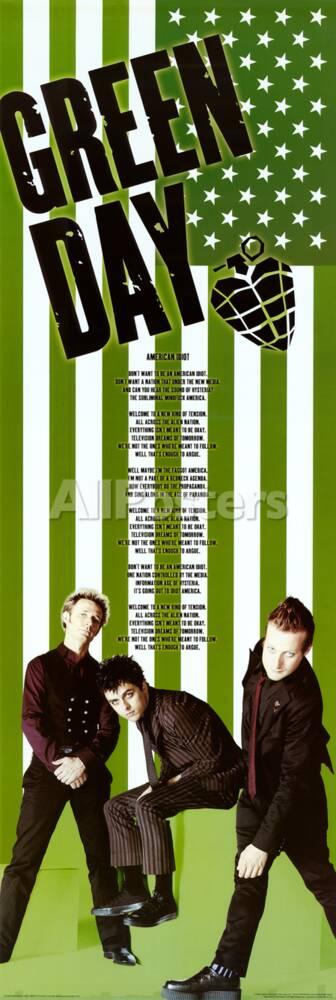 オールポスターズの green day american idiot green door music poster