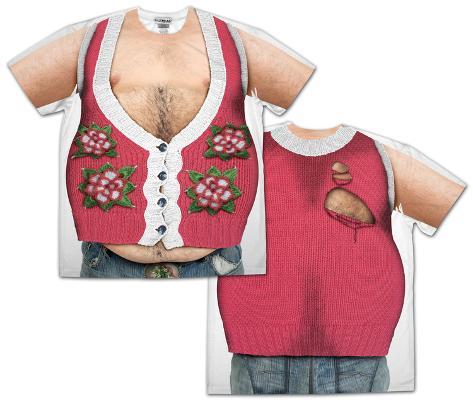hairy chest xmas sweater