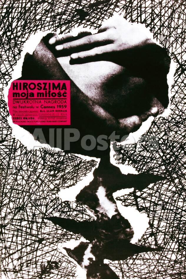 Hiroshima Mon Amour Aka Hiroszima Moja Milosc Polish Poster 1959 Giclee Print Allposters Com