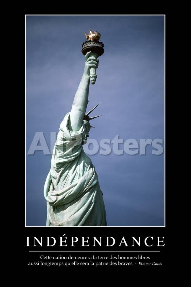Independance Citation Et Affiche D Inspiration Et Motivation Photographic Print Allposters Com