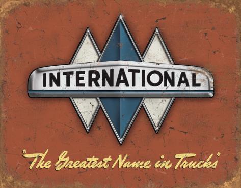 International Truck Logo Tin Sign at AllPosters.com