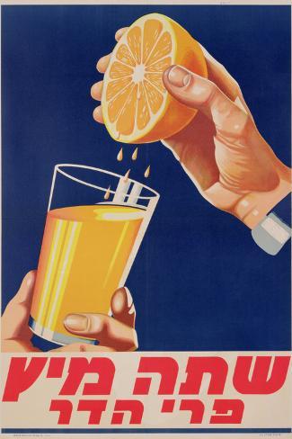 orangina drink vintage art poster print blue french for glass frame 36/"