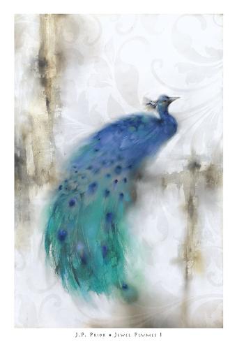 Jewel Plumes I Art by J.P. Prior - AllPosters.ca