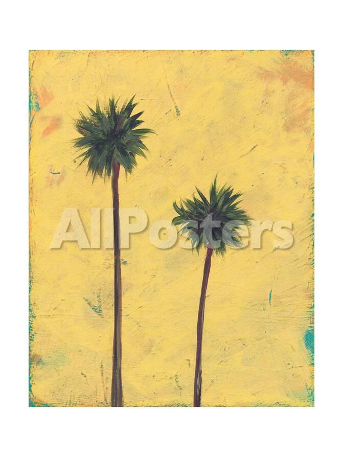 Palm Tree Silhouette Art By Jan Weiss At Allposters Com