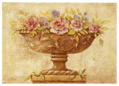Jarron En Sepia Con Flores Posters Javier Fuentes Allposters Com