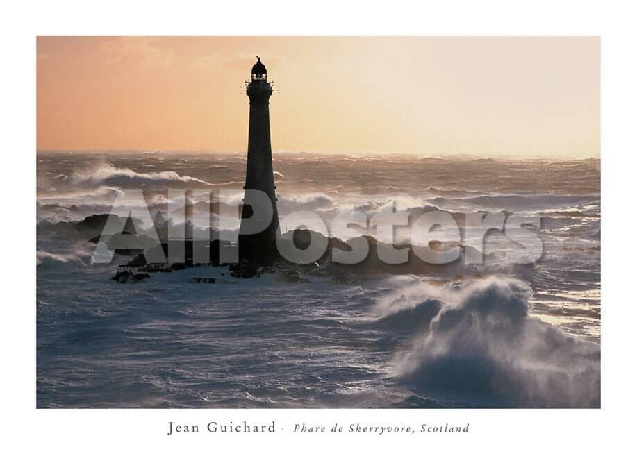Phare De Skerryvore Scotland Print By Jean Guichard Allposters Ie
