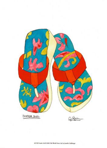 sandal surfer girl