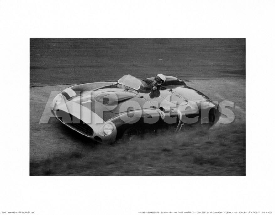 Nurburgring 1000 Kilometers 1956 Print Jesse Alexander Allposters Com