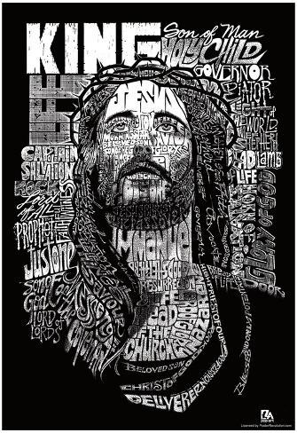 Jesus Names Text Poster Posters at AllPosters.com