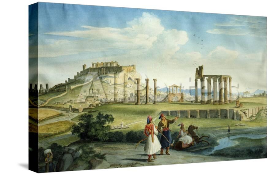 Athens Greece Seen From River Ilissus Watercolour C 1805 Giclee Print Johann Michael Wittmer Allposters Com athens greece seen from river ilissus watercolour c 1805