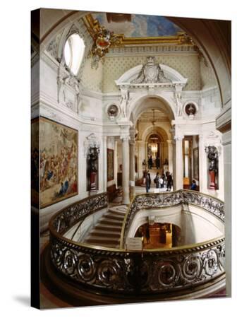 'Chateau de Chantilly Interior Stairway, Chantilly, Picardie, France