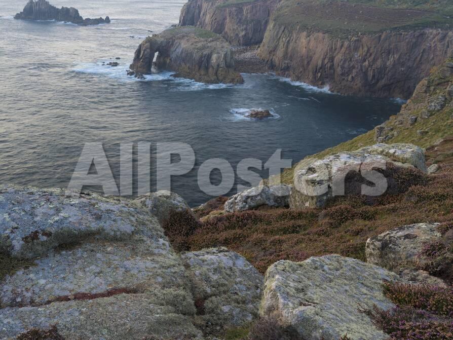 A View From The Cliffs At Lands End Cornwall England United Kingdom Europe Photographic Print Jon Gibbs Allposters Com