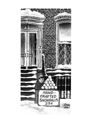 Little Boy With Stand Hand Crafted Snowballs 25cents New Yorker Cartoon Premium Giclee Print Joseph Farris Allposters Com Little Boy With Stand Hand Crafted Snowballs 25cents New Yorker Cartoon Premium Giclee Print Joseph Farris Allposters Com