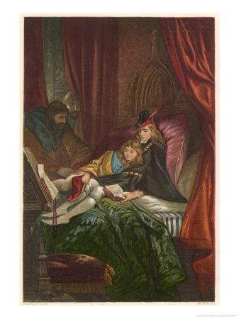 Act IV Scene III: The Two Young Princes in the Tower Giclee Print by