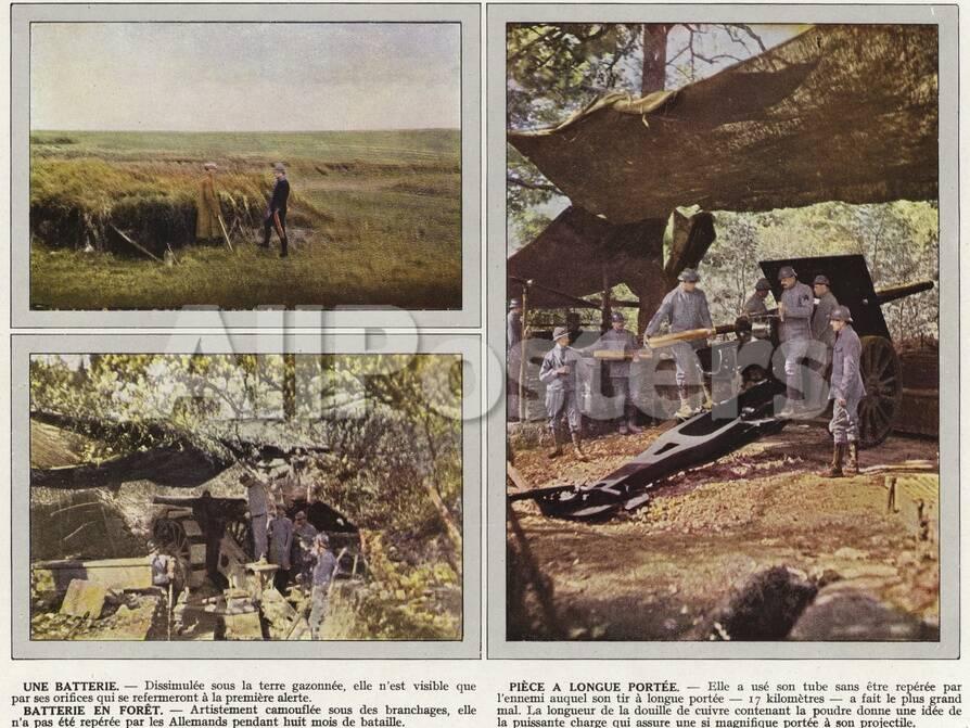 Une Batterie Piece A Longue Portee Batterie En Foret Photographic Print Jules Gervais Courtellemont Allposters Com