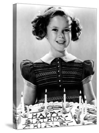 'Just Around the Corner, Shirley Temple with Her Birthday Cake, on Set
