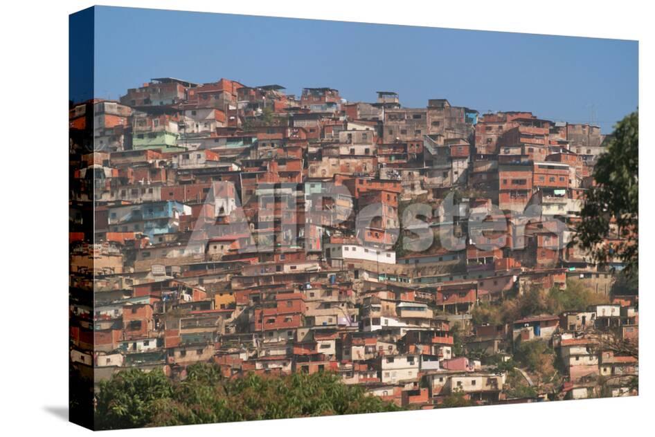 barrios slums of caracas on the hillside caracas venezuela photo