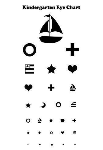 kindergarten eye chart photo at allposterscomau