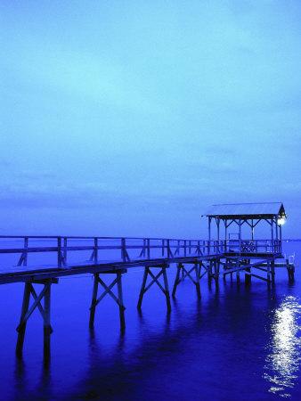 Pier, Mississippi Gulf, Bay St. Louis, MS Photographic Print by Kindra Clineff at 0