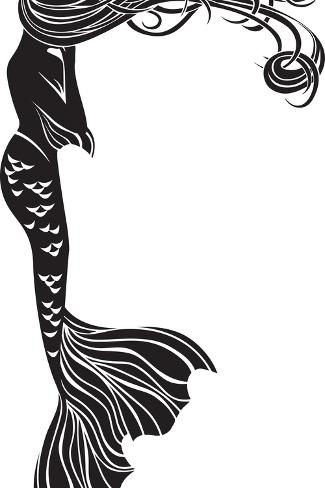 オールポスターズの kristina0702 crying mermaid stencil ポスター