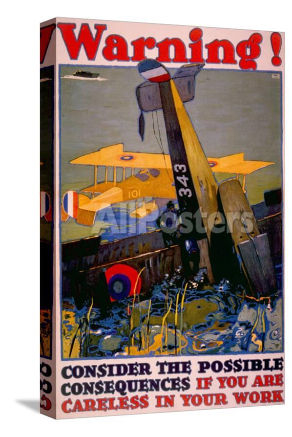 World War I American Homefront Aircraft Production War Work Poster 1917 Photo L N Britton Allposters Com