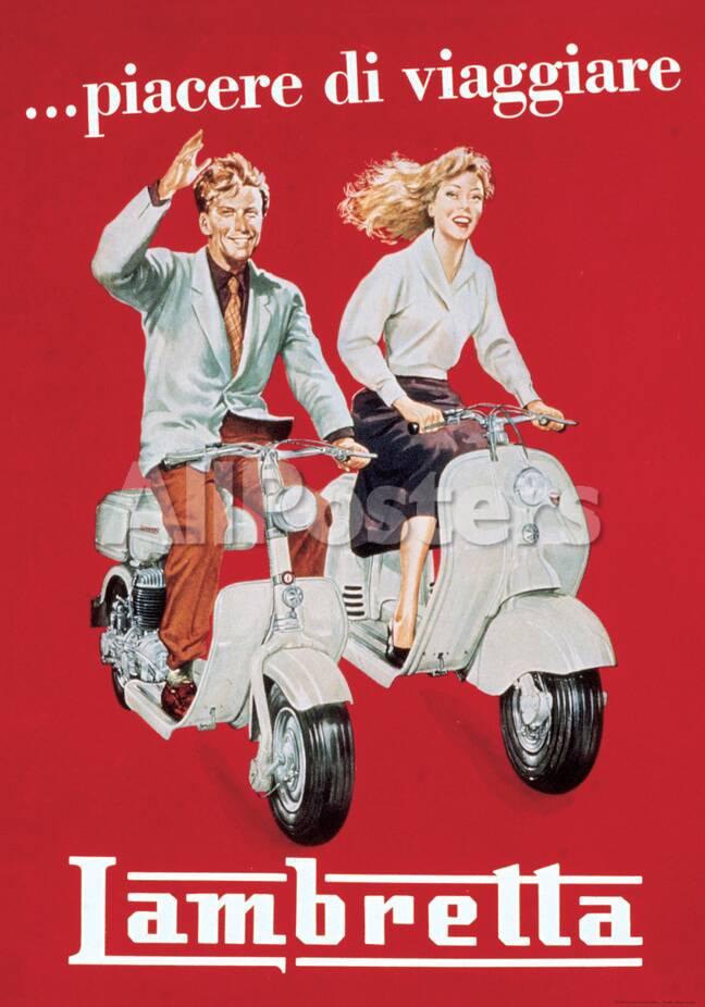 Lambretta Vintage Style Italian Poster Posters Allposters Com