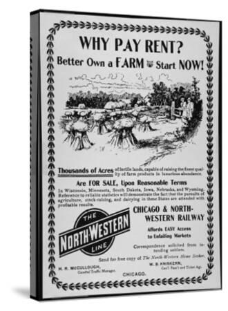 'Land For Sale Advert, 1895' Giclee Print | AllPosters.com
