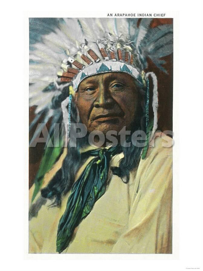 An Arapahoe Indian Chief Portrait Colorado Prints Lantern Press Allposters Com