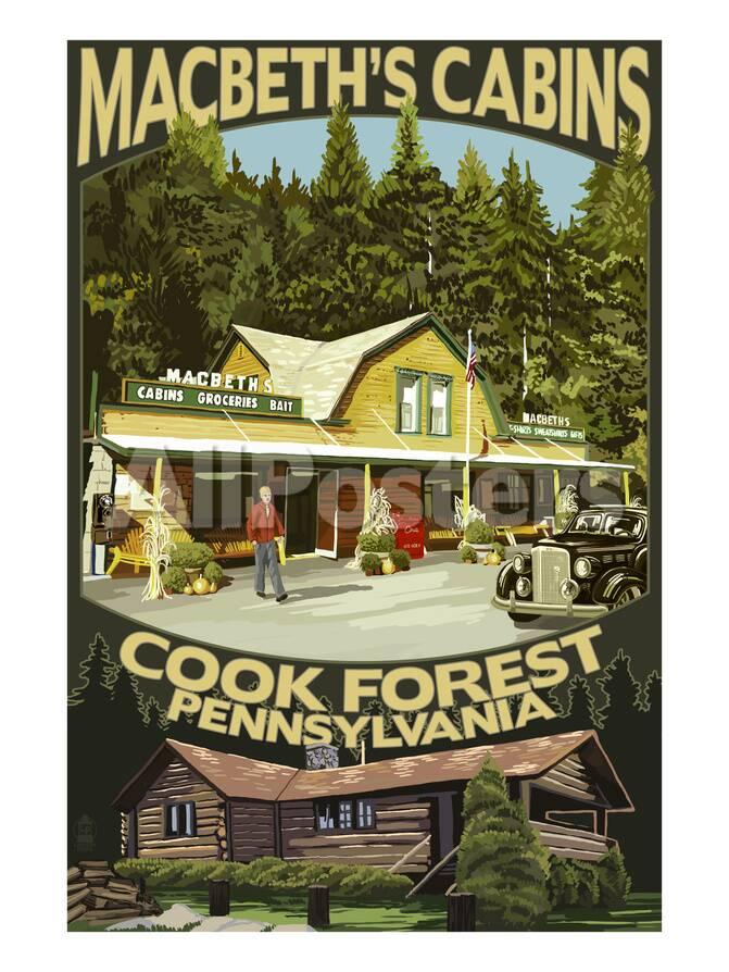 Macbeth S Cabins Cook Forest Pennsylvania Prints By Lantern