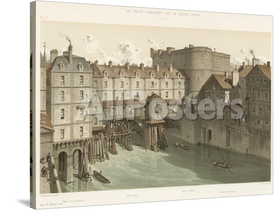 Le Petit Chatelet Et Le Petit Pont 1717 Giclee Print Allposters Com
