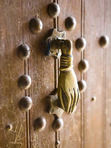 Brass Hand of Fatima Door Knocker, a Popular Symbol in Southern Morocco ...