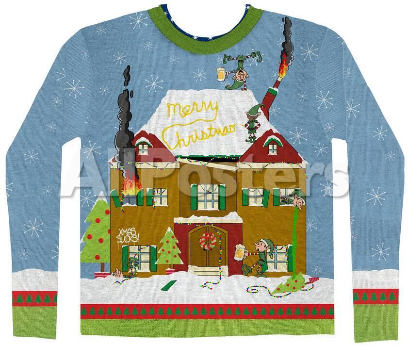 long sleeve elves gone wild ugly xmas sweater costume tee long sleeves at allposterscom - Ugly Christmas Sweater Elf long sleeve elves gone wild ugly xmas sweater costume tee long sleeves at allposterscom - Ugly Christmas Sweater Elf