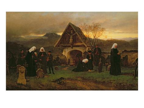 s day in the cemetery all soul s day in the cemetery giclee print by ludwig s day in the cemetery all soul s day in the cemetery giclee print by ludwig