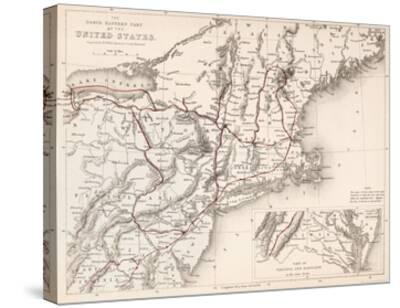 Map: Northeast U.S.A Giclee Print at AllPosters.com