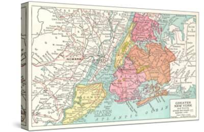 'Map of Greater New York City' Posters - | AllPosters.com