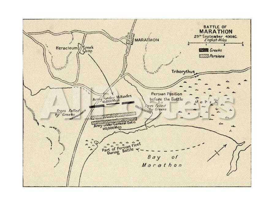 Marathon Ancient Greece Map