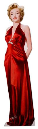 Marilyn Monroe - Red Gown Lifesize Standup Cardboard Cutouts at AllPosters.com