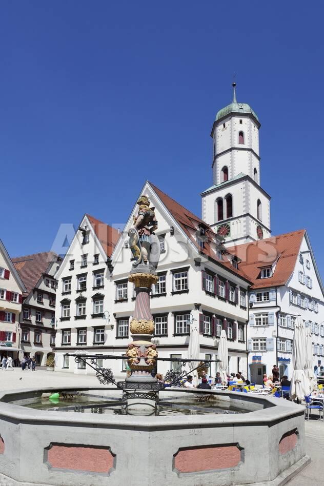 St Martin Church And Fountain Market Square Biberach An Der Riss Photographic Print Markus Lange Allposters Com