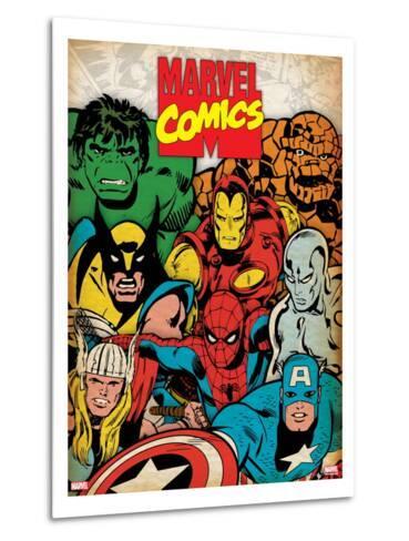 marvel comics retro hulk thor spiderman wolverine