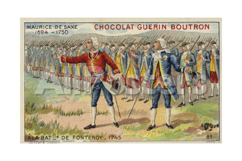 Maurice De Saxe At The Battle Of Fontenoy 1745 - 