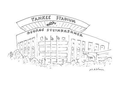 'At Yankee Stadium there is a banner that reads 'Yankee Stadium with