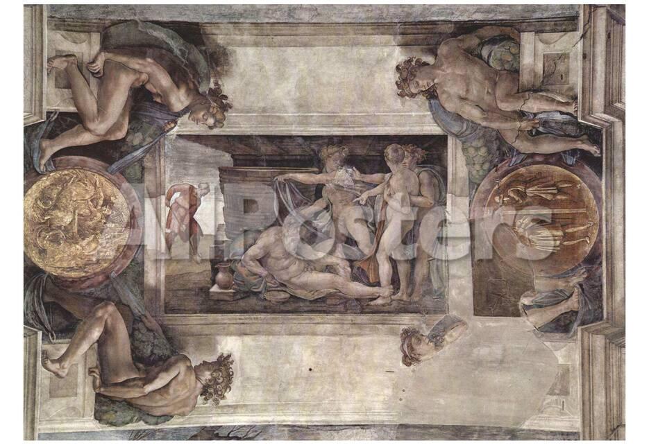 Michelangelo Buonarroti Ceiling Fresco Of Creation In The Sistine