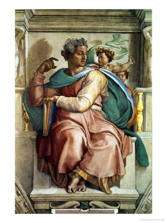 'The Sistine Chapel; Ceiling Frescos after Restoration, the Prophet